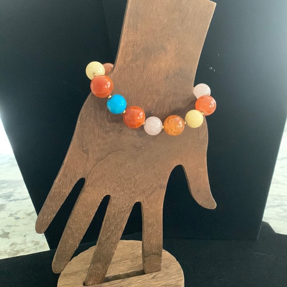 ♥️ Sale 3for$15! Gorgeous Natural Stone Heavy Stretch Bracelet - Picture 1 of 3